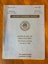 Original Vintage Aircraft Accident Report 1966 Fatal Crash In Louisiana picture