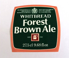 Whitbread - Forest Brown Ale  - 27.5 cl  - Vintage Beer Label picture