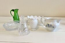 Estate Lot Glass Reseller Collectibles Fenton Milk Glass Waterford Favolina picture