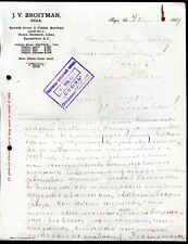 old invoice letter J.V. Broitman Riga Latvia / Rostov on the Don. 1909 picture