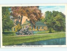 Unused W-Border HISTORIC TANK COTTAGE Green Bay Wisconsin WI : clearance G1251 picture