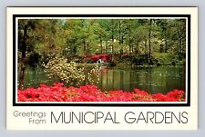 Norfolk VA-Virginia, Municipal Gardens, Antique, Vintage Souvenir Postcard picture