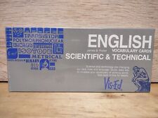 Vintage Vis-Ed Englis Vocabulary Cards 1000 Scientific & Technical Words Sealed picture