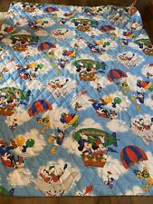 VTG Walt Disney Mickey Mouse Goofy Dumbo Bedspread Blanket  picture