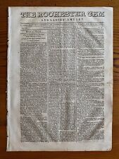 Early Daguerreotype Article Rochester NY Gem & Ladies Amulet 1841 Newspaper picture