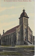St, Leonard's Catholic Church, Madison NE vintage postcard not postally used picture