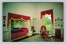 Charlottesville VA, Monticello, Jefferson's Bedroom, Virginia Vintage Postcard picture