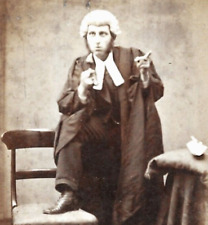 Victorian CDV Photo Man Actor Judge Lawyer Costume Bugg Stowmarket Suffolk picture