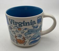 STARBUCKS Coffee Mug Virginia Been There Series 14 oz Blue Ridge Mtns Monticello picture