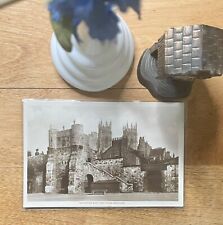 ANTIQUE BOOTHAM BAR & YORK MINSTER REAL PHOTO POSTCARD IN B&W, UNPOSTED WWI TIME picture