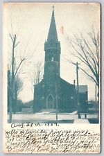 Postcard St Mary's Church, Cortland NY 1907 L204 picture