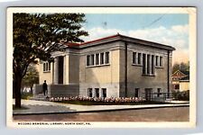 North East PA-Pennsylvania, McCord Memorial Library, Vintage c1917 Postcard picture