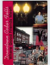 Postcard Where Good Friends Meet, Downtown Cedar Falls, Iowa picture