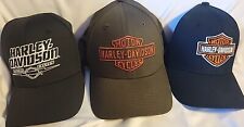 Lot of 3 Harley Davidson Caps Hats Size L/XL EUC Lynchburg, TN  picture