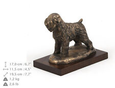 Russian Black Terrier,Wood Statuette,Bronze,Artdog picture