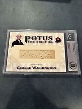 George Washington Authentic Cut Signature 2020 HA POTUS The First 36 picture