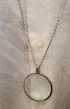 Victorian Trading Silver Magnifying Glass Necklace 28