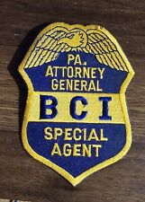 Very Rare Pennsylvania Attorney General BCI Special Agent Patch picture