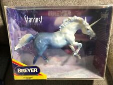 Breyer Horse 1146 Stardust Pearl Blue Unicorn, factory tied, minor stress on box picture