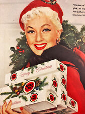1954 Lucky Strike Vintage Print Ad This Christmas Give Lucky Strike Tabacco picture