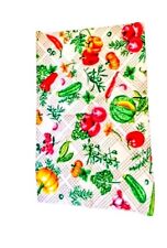1 Piece Russian Kitchen Tea Towel Tablecloth Napkin 18x27” Waffle Food picture
