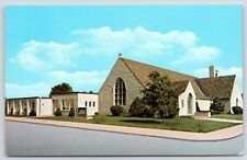 Warren Minnesota~Our Savior's Lutheran Church~MWM Color-Litho~Bursheen~1960s picture