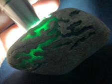 320g Genuine Myanmar Natural Green Jade Jadeite Rough Raw Stone Collect Rare Gem picture
