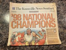 1998  Tennessee Volunteers Football Newspaper.  National Champions picture