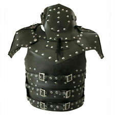 Men Real Leather Medieval Armor LARP Costume Halloween Dress Reenactment Armors  picture