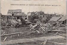 1913 OMAHA Nebraska TORNADO Disaster Postcard 
