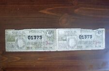 Two 1956 Republic of Cuba Lottery Tickets picture