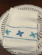 Vintage embroidered Curtain Valance Crica 1940s - 1950s picture