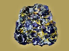 Purple and Yellow Fluorite - Yindu Mine, Inner Mongolia, China picture