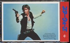 HAN SOLO 1977 Star Wars Japan Topps Yamakatsu Large Sealed Pack of 4 Cards picture