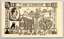 Ohio Columbus Chaplain Pastor Karl W Scheufler Original Art Print Seattle Worlds picture