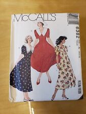 McCalls 6382 Sewing Pattern 1993 Size 6-10 Dress Casual  A Line Collar Uncut picture