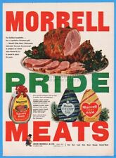 1951 John Morrell Ottumwa IA Sioux Falls SD Topeka KS Pride Christmas Ham Ad picture