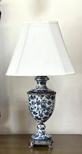 Antique Lamp Blue And White China LARGE Fine Porcelain picture