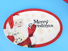 Fitz and Floyd Letters to Santa Tray Plate Christmas Sentiment Ceramic Unused picture