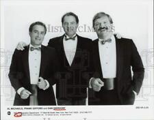 1989 Press Photo Sports Announcers Al Michaels, Frank Gifford and Dan Dierdorf picture