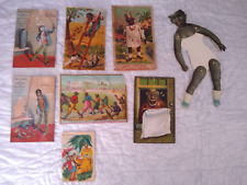 Lot 8 African American Victorian Trade Cards Mechanical Ephemera picture