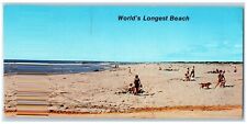 Long Beach Washington WA Postcard World Longest Beach Sun Bathing c1960 Unposted picture