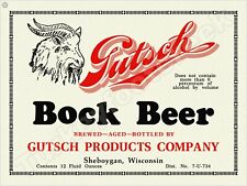 Gutsch Bock Beer Label 9