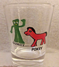 Shot Glass - GUMBY & POKEY ID'd (Shows Full View) Volume Capacity 1.5 oz. Cute picture