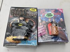 Vintage 1989 Ralston BATMAN Cereal Box W/ Bank & Adam’s Family Cereal W/flashlig picture