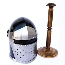 Medieval Visor Barbute Helmet picture