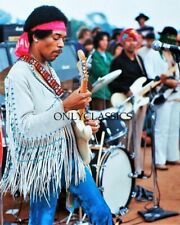 1969 JIMI HENDRIX PLAYING GUITAR WOODSTOCK CONCERT FESTIVAL 12X15 PHOTO POSTER picture