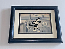 steamboat willie DISNEY OAK FRAMED 8 x 6 inches picture