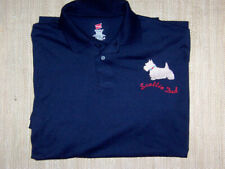 Scottie Scotty Dog Navy Polo Shirt Embroidered with Scottie Dad picture