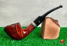 New Stanwell Relief 036 Burl Rim Bent Dublin, Great Flame Grain NIB Unsmoked. picture